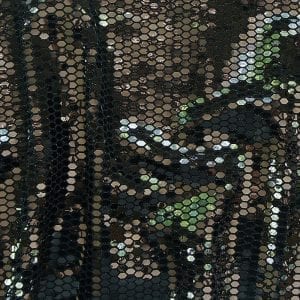 Black Honeycomb Sequin Fabric