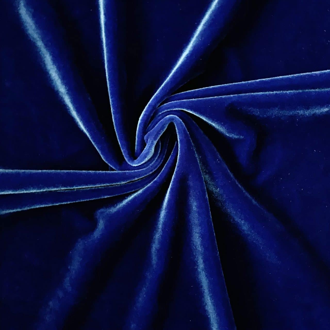 Solid Blue Velvet Fabric - Stretch Velvet By The Yard - Solid Stone Fabrics, Inc.