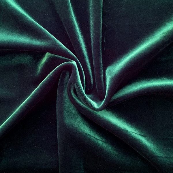 Forest Green Velvet Fabric - Velvet By The Yard - Solid Stone Fabrics, Inc.
