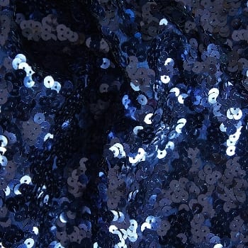 Full Coverage Navy Blue Sequin Fabric