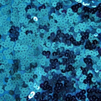 Full Coverage Turquoise Sequin Fabric