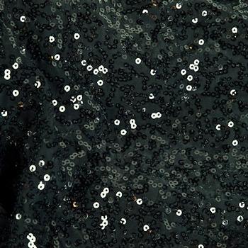 GaGa Black 3mm Swirl Sequin Fabric