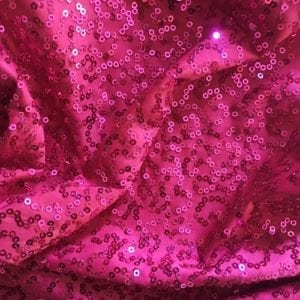 GaGa Fuchsia 3mm Swirl Sequin Fabric