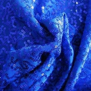 GaGa Royal Blue 3mm Swirl Sequin Fabric