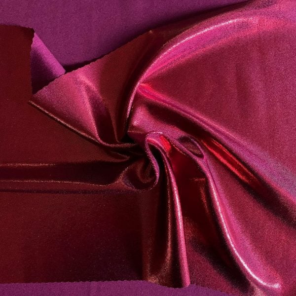 Metallic Sheen - Red Burgundy - Solid Stone Fabrics, Inc. - Specialty Fabric By The Yard