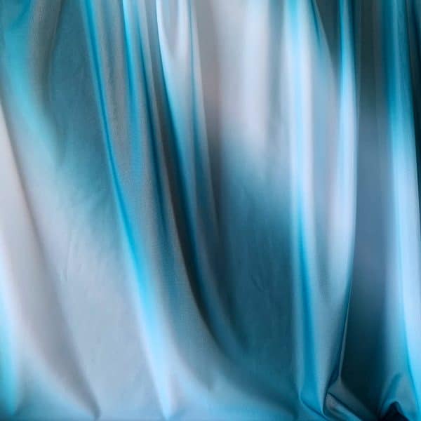 Turquoise Stretch Ombre Mesh Fabric