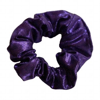 Purple White Metallic Hair scrunchie