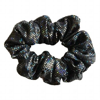Black Shattered Glass Scrunchie