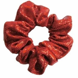 Red Shattered Glass Scrunchie