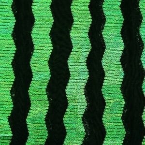 Green Sequin Mesh Fabric