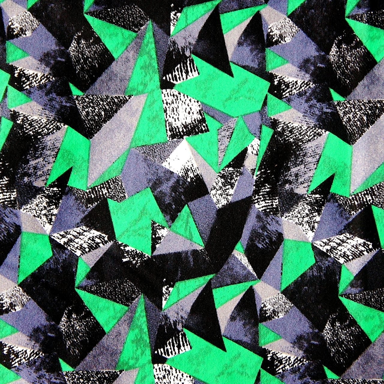 Kelly Green Geometric Fabric