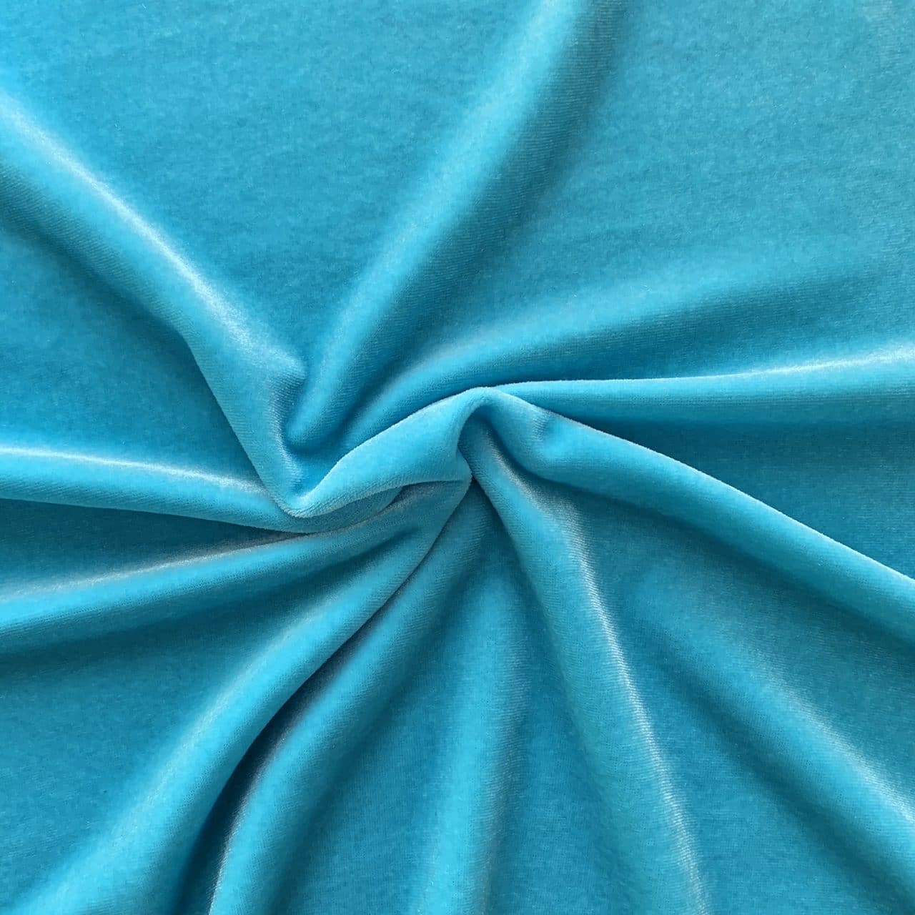 Solid Cancun Blue Velvet Fabric - Velvet Fabrics by the Yard - Solid Stone Fabrics, Inc.