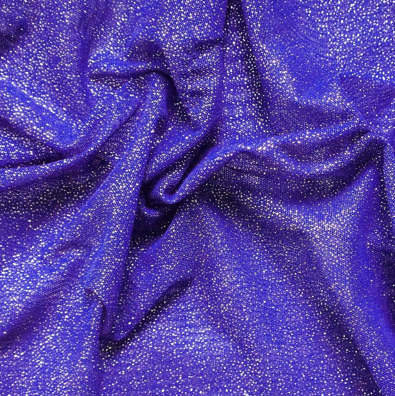 Purple / Silver Glitter Mesh/ Sheer (#4)