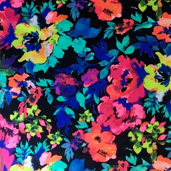 Solid Stone Fabrics Fl Bouquet Multi