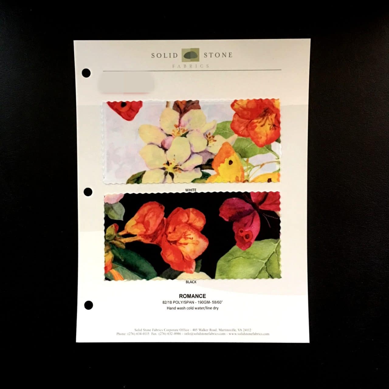 Floral Print Fabric Swatches - Romance - Stretch Fabric Print - Solid Stone Fabrics, Inc.