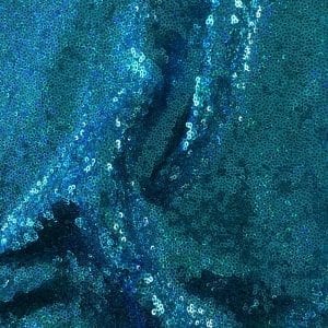 Turquoise Hologram Sequin Fabric