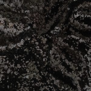 Black Hologram Sequin Fabric
