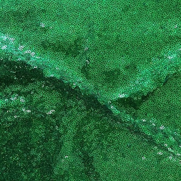 Kelly Green Hologram Sequin Fabric