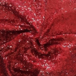 Red Hologram Sequin Fabric