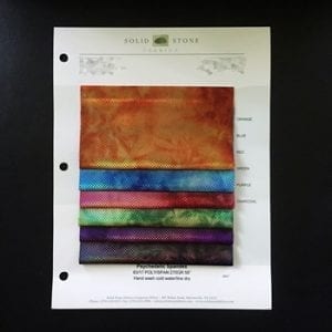 Psychedelic Tie Dye Swatches / Color card