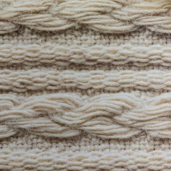 Cable Knit Printed Fabric