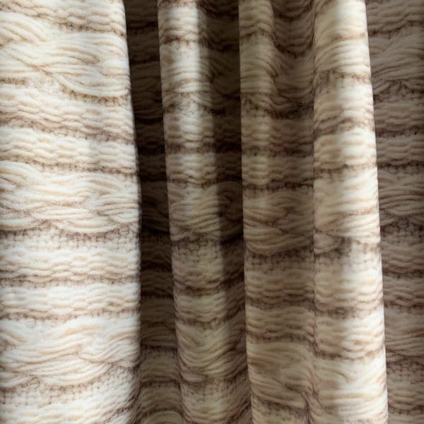 Cable Knit Printed Fabric