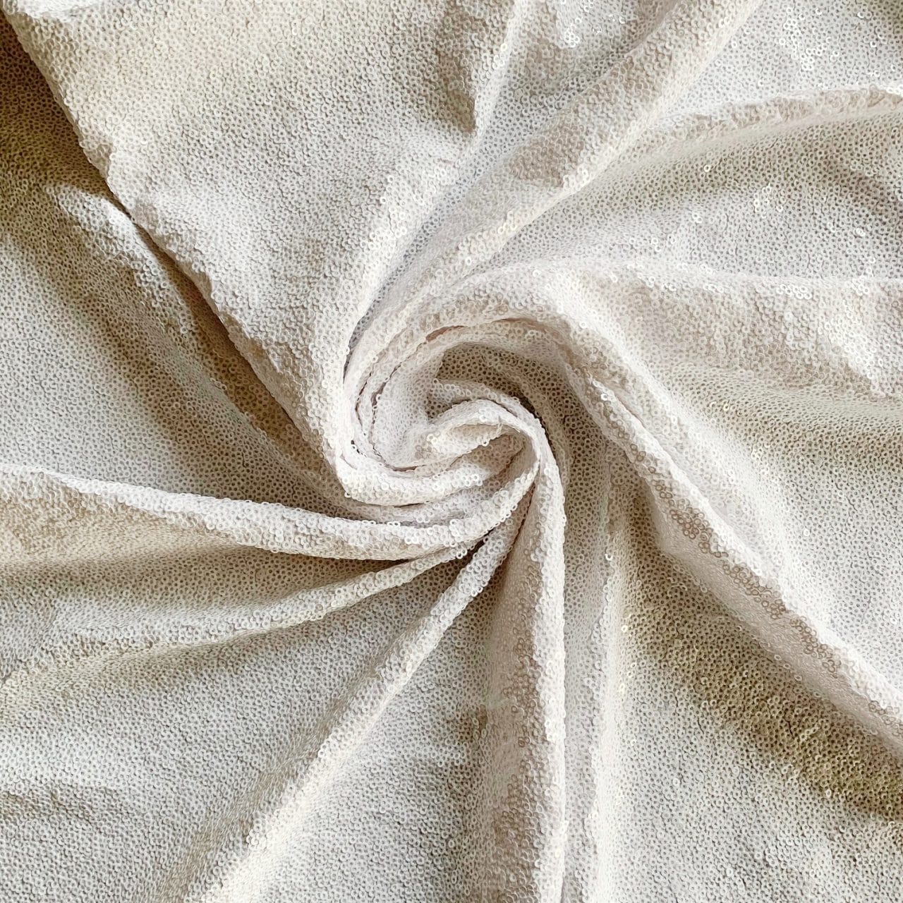 Wholesale White Sequin Fabric