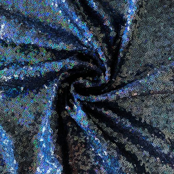 Navy Blue Sequin FAbric - Wholesale FAbrics By The Yard or Roll - Solid Stone Fabrics, Inc.