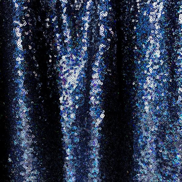 Navy Blue SEquin Fabric