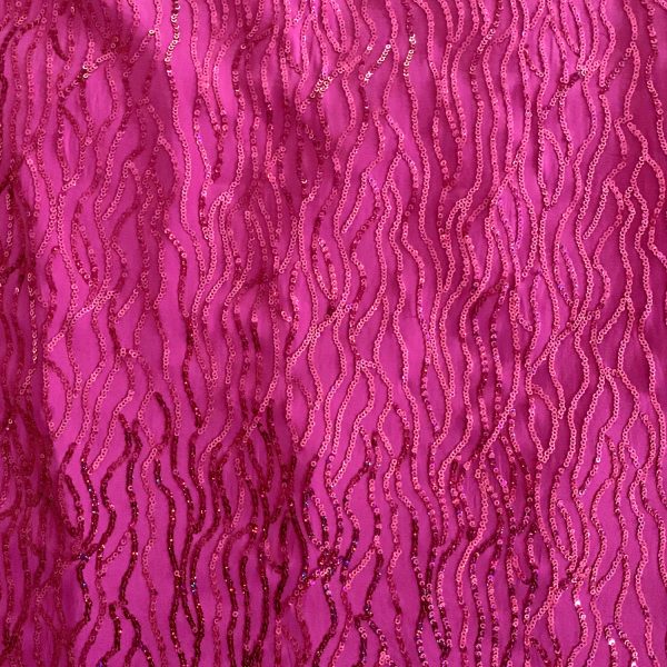 Fuchsia Wholesale Sequin Fabric