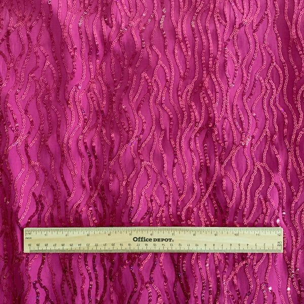 Fuchsia Wholesale Sequin Fabric