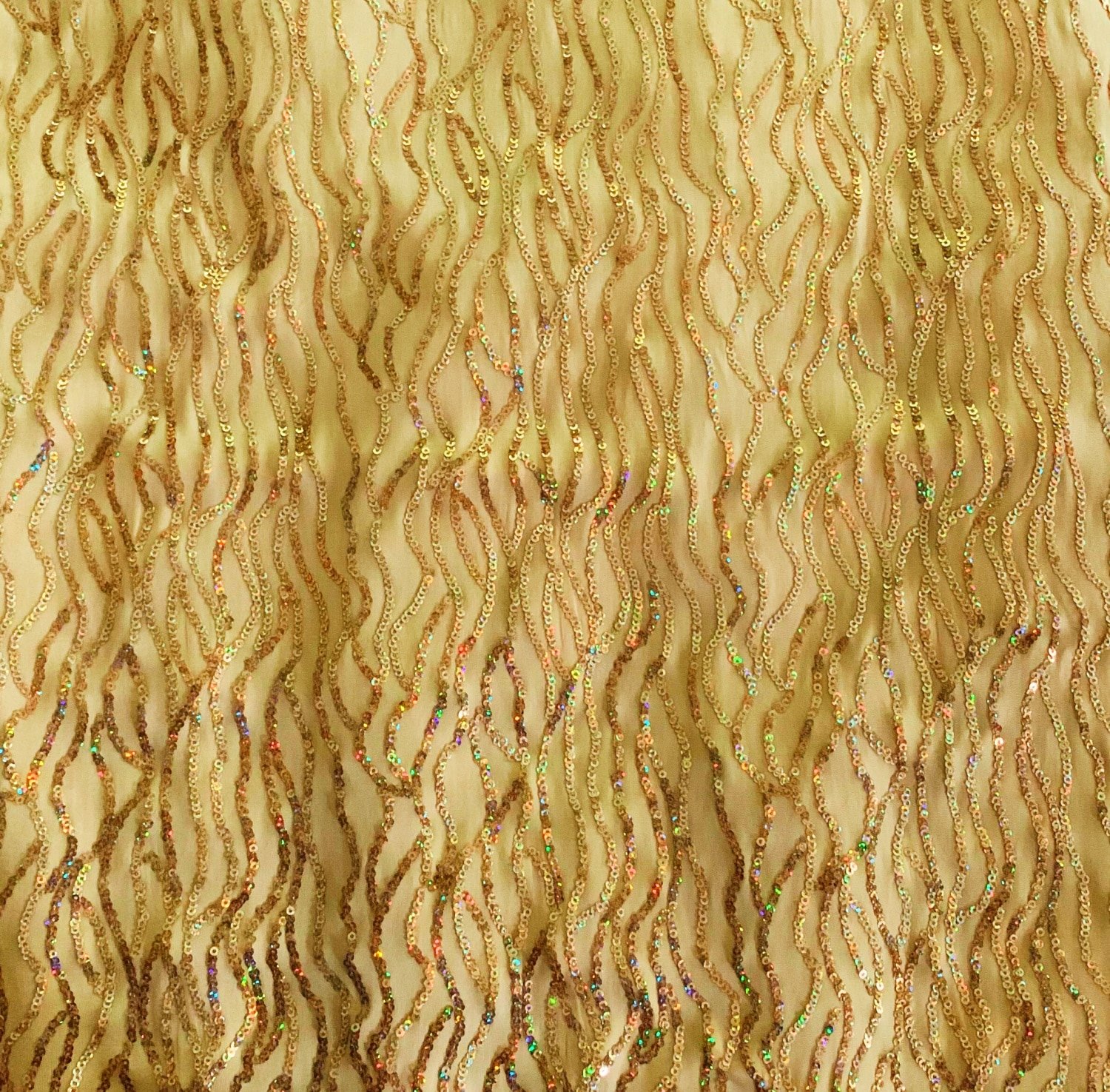 Gold Wholesale Sequin Fabric