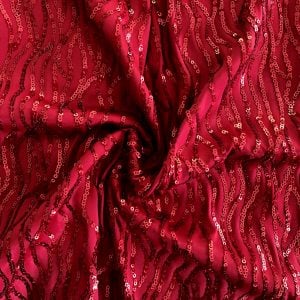 Red Wholesale Sequin Fabric - Solid Stone Fabrics - Stretch Fabrics and Custom Fabric Printing Since 2003